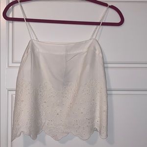 Eyelet Squared Cropped Cami